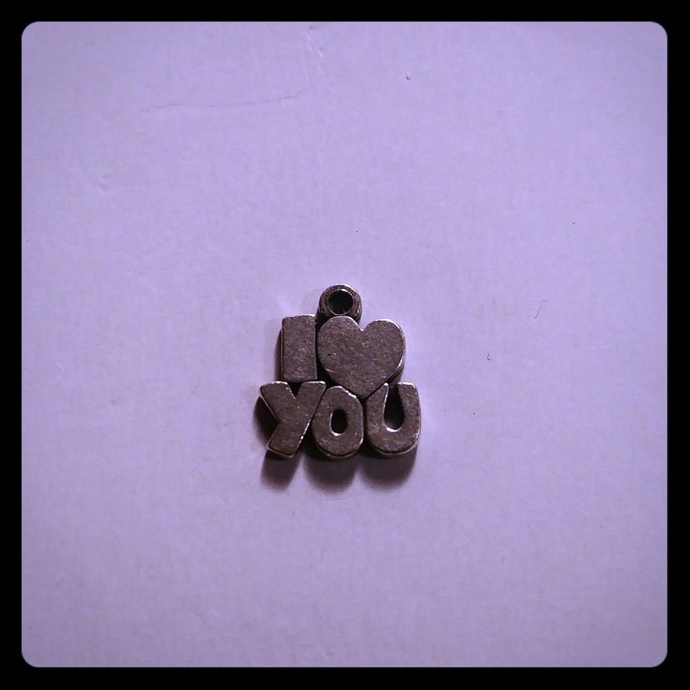 I love you charm